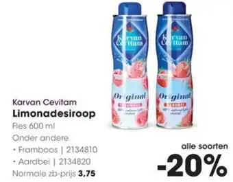 HANOS Limonadesiroop aanbieding