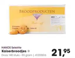 HANOS Kaiserbroodjes aanbieding