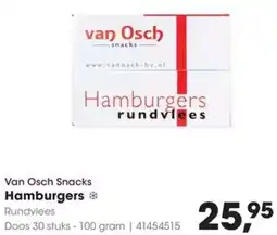 HANOS Hamburgers aanbieding