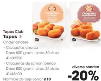 HANOS Tapas aanbieding