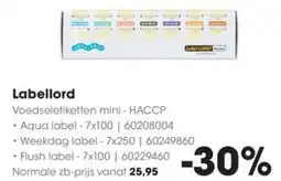 HANOS Labellord aanbieding