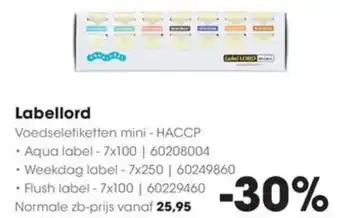 HANOS Labellord aanbieding