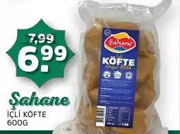 Sahan Supermarkten Şahane i̇çli̇ köfte aanbieding