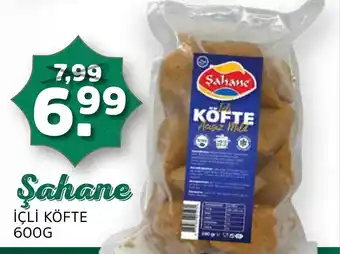 Sahan Supermarkten Şahane i̇çli̇ köfte aanbieding