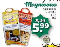 Sahan Supermarkten Maymouna Griesmeel aanbieding