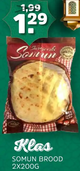 Sahan Supermarkten Klas Somun Brood aanbieding