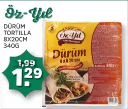 Sahan Supermarkten Oz-Yil Dürüm tortilla aanbieding