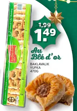 Sahan Supermarkten Au Blé d'or Baklavalik Yufka aanbieding