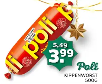 Sahan Supermarkten Poli Kippenworst aanbieding