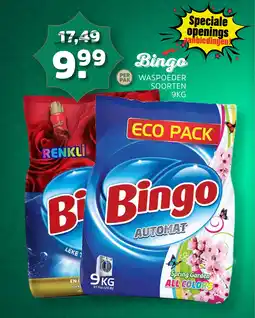 Sahan Supermarkten Bingo Waspoeder Soorten aanbieding