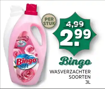 Sahan Supermarkten Bingo Wasverzachter Soorten aanbieding