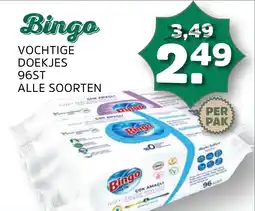 Sahan Supermarkten Bingo Vochtige Doekjes aanbieding