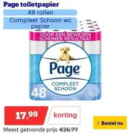 Bol.com Page toiletpapier aanbieding