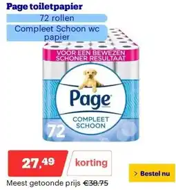 Bol.com Page toiletpapier aanbieding