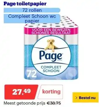 Bol.com Page toiletpapier aanbieding