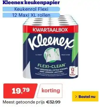 Bol.com Kleenex keukenpapier aanbieding