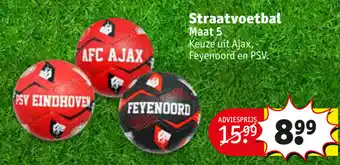 Kruidvat Straatvoetbal mt 5 aanbieding
