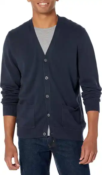 Amazon Amazon Essentials Cotton Cardigan heren Trui aanbieding