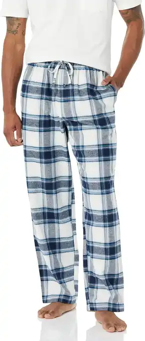 Amazon Amazon Essentials Flannel Pajama Pant heren Flanellen Pyjama Broek (1-Pack) aanbieding