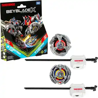 Amazon Beyblade X Transformers Collab Optimus Primal 3-60F vs. Starscream 3-80N Multipack Set aanbieding