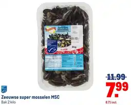 Makro Zeeuwse super mosselen MSC aanbieding