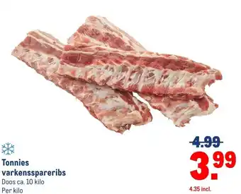 Makro Tonnies varkensspareribs aanbieding