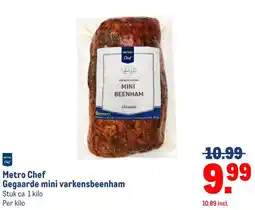 Makro Metro Chef Gegaarde mini varkensbeenham aanbieding