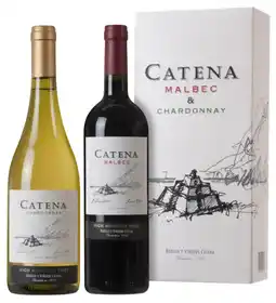 Gall & Gall Catena Malbec & Chardonnay Cadeaupakket 2X75CL Wijn aanbieding