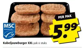 Boni Kabeljauwburger XXI aanbieding