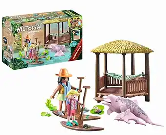 Amazon Playmobil 71143 PROMO Wiltopia - Peddeltocht met de rivierdolfijnen, Multi kleuren,Eén maat aanbieding