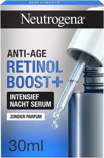 Amazon Neutrogena Anti-Ageing Retinol Boost + intensieve nachtserum met zuivere Retinol, parfumvrij, 30 ml aanbieding