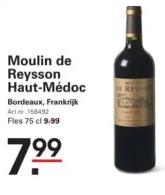 Sligro Moulin de Reysson Haut Médoc aanbieding