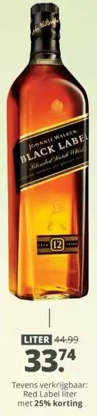 Mitra Johnnie walker black label aanbieding