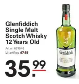 Sligro Glenfiddich Single Malt Scotch Whisky 12 Years Old aanbieding