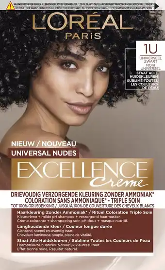 Bol.com Excellence Universal Nudes Universeel Zwart Haarkleuring aanbieding