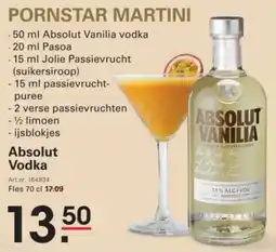 Sligro Absolut Vodka aanbieding