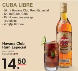 Sligro Havana Club Rum Especial aanbieding