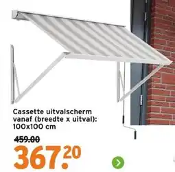 GAMMA Cassette uitvalscherm vanaf (breedte x uitval): 100x100 cm aanbieding