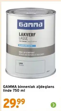 GAMMA GAMMA binnenlak zijdeglans linde 750 ml aanbieding