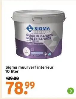 GAMMA Sigma muurverf interieur 10 liter aanbieding