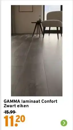 GAMMA GAMMA laminaat Confort Zwart eiken aanbieding