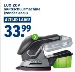 GAMMA LUX 20V multischuurmachine (zonder accu) aanbieding