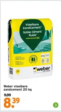 GAMMA Weber vloeibare zandcement 20 kg aanbieding