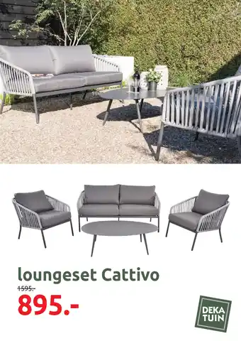 Deka Tuin loungeset Cattivo aanbieding