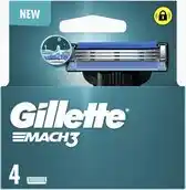 Bol.com Gillette Mach3 - 4 pièces - Lames de rasoir aanbieding