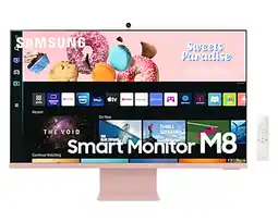 Bol.com Samsung M8 LS32BM80PUU- 4K Smart Monitor - Webcam - USB-C 65w - 32 inch - Roze aanbieding