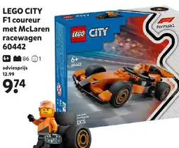 Intertoys LEGO CITY F1 coureur met McLaren racewagen 60442 aanbieding