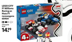 Intertoys LEGO CITY F1 Williams Racing en Haas F1 racewagens 60464 aanbieding