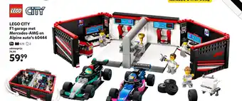 Intertoys LEGO CITY F1 garage met Mercedes AMG en Alpine auto's 60444 aanbieding