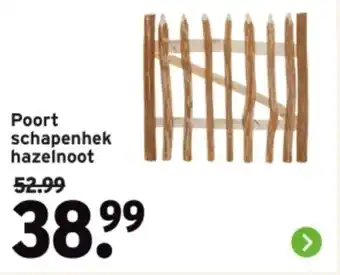 GAMMA Poort schapenhek hazelnoot aanbieding